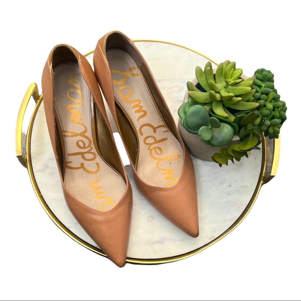 Sz 9.5 Sam Edelman Tristan Carmel Pointed Pumps